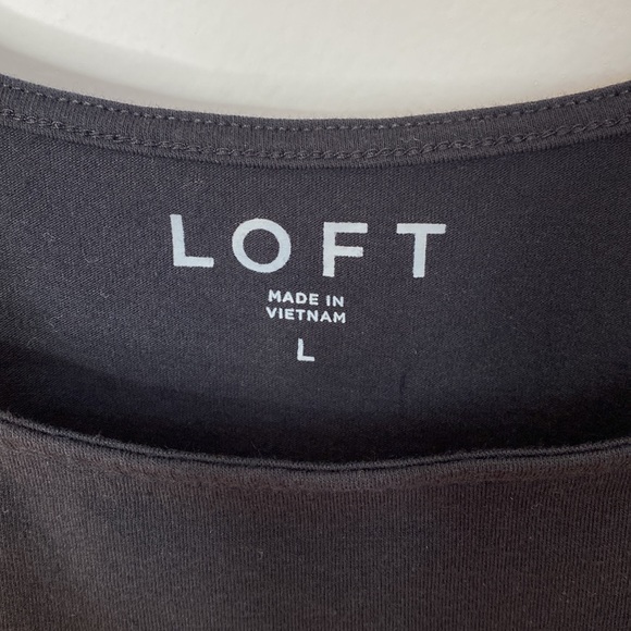 Loft Black Tank Top Size Large - Picture 4 of 4